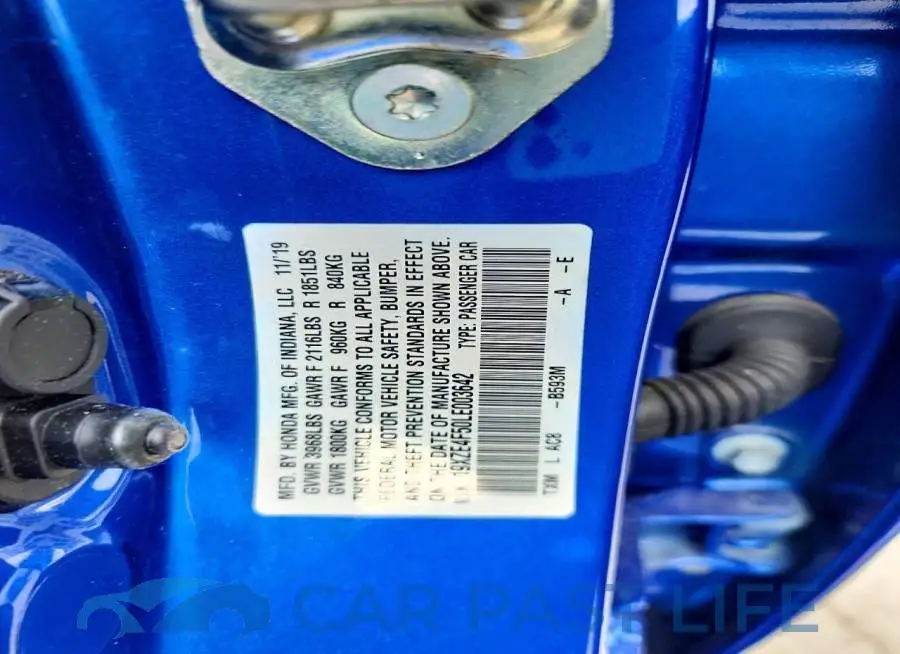19XZE4F50LE003642# 13