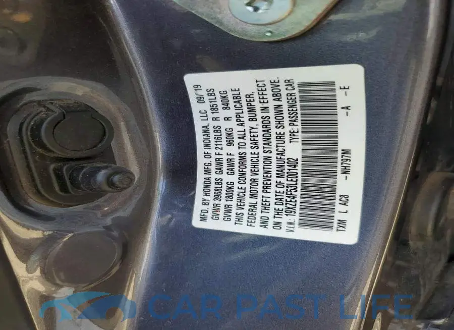 19XZE4F53LE001402# 12
