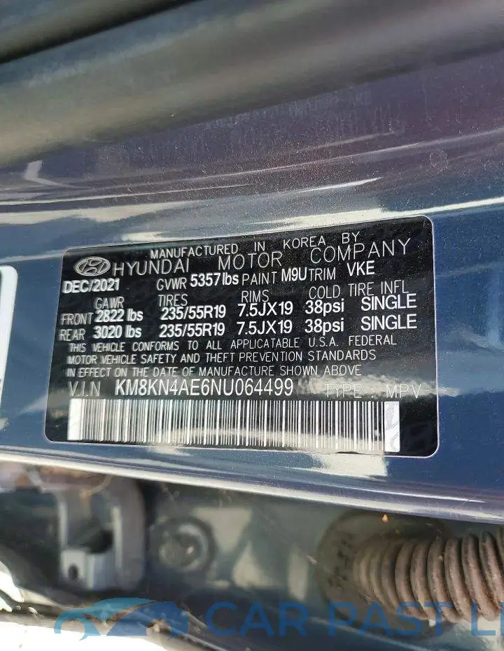 KM8KN4AE6NU064499# 13