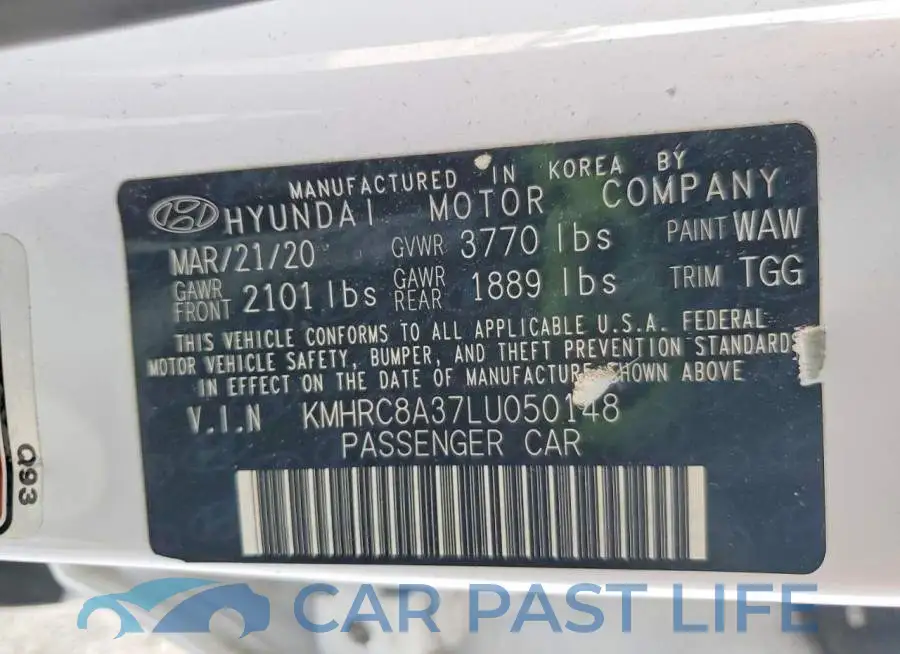 KMHRC8A37LU050148# 14
