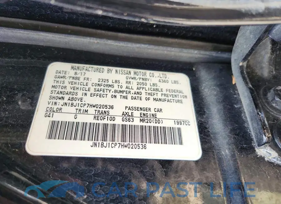 JN1BJ1CP7HW020536# 13