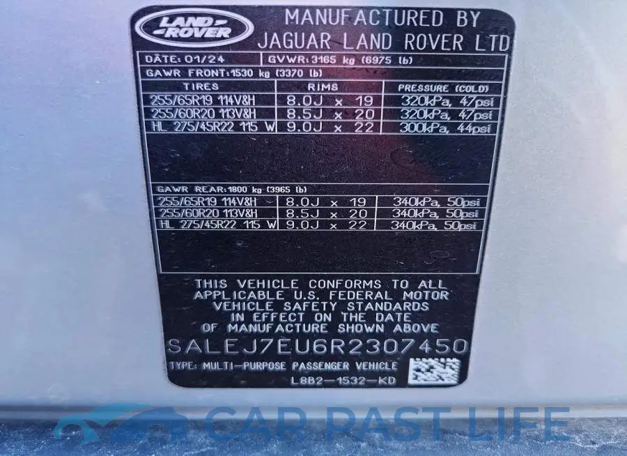 SALEJ7EU6R2307450# 12