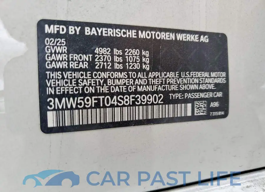 3MW59FT04S8F39902# 12