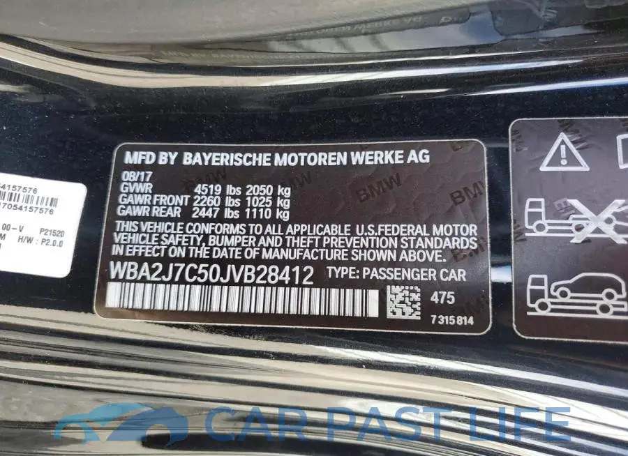 WBA2J7C50JVB28412# 12