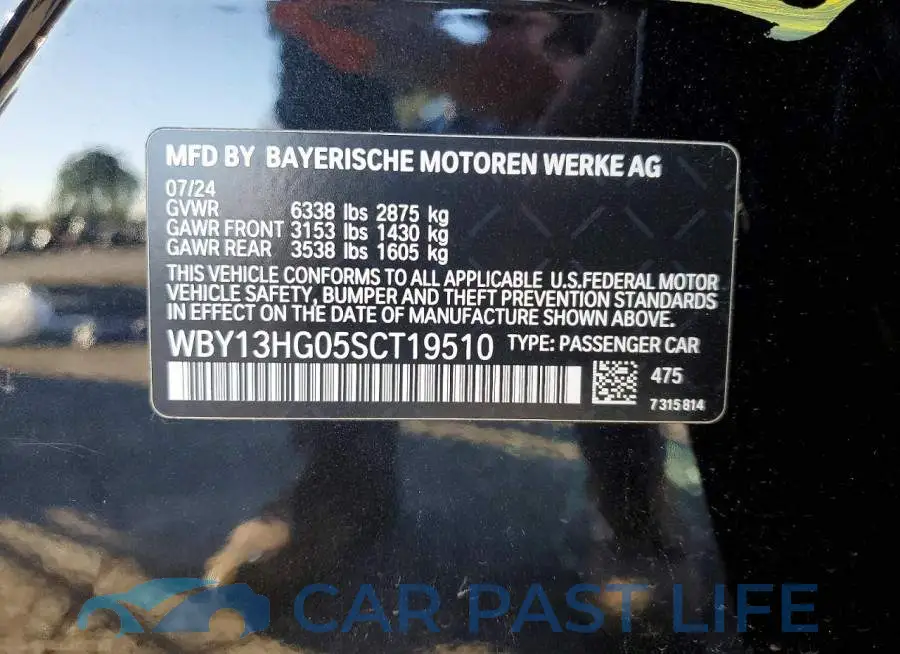 WBY13HG05SCT19510# 12