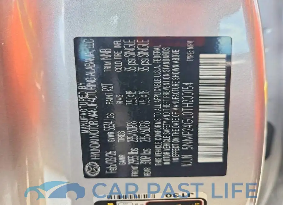 5NMP24GL0TH200154# 13