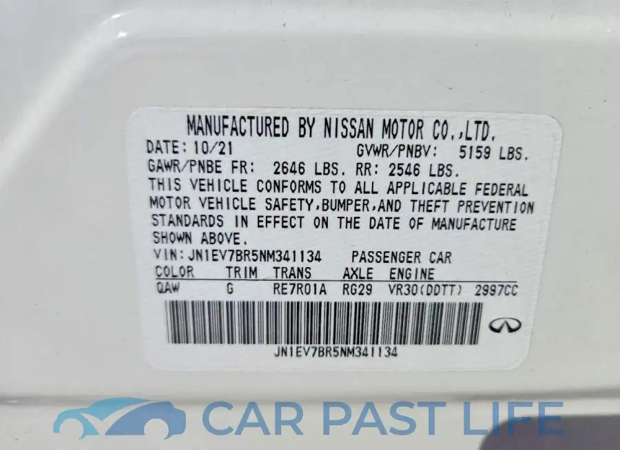 JN1EV7BR5NM341134# 12
