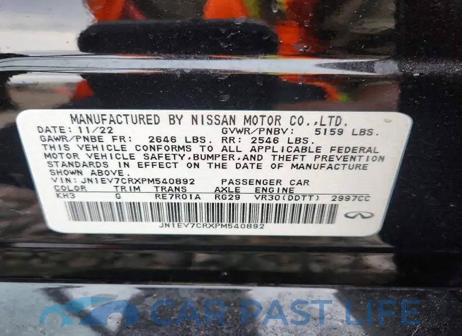 JN1EV7CRXPM540892# 12