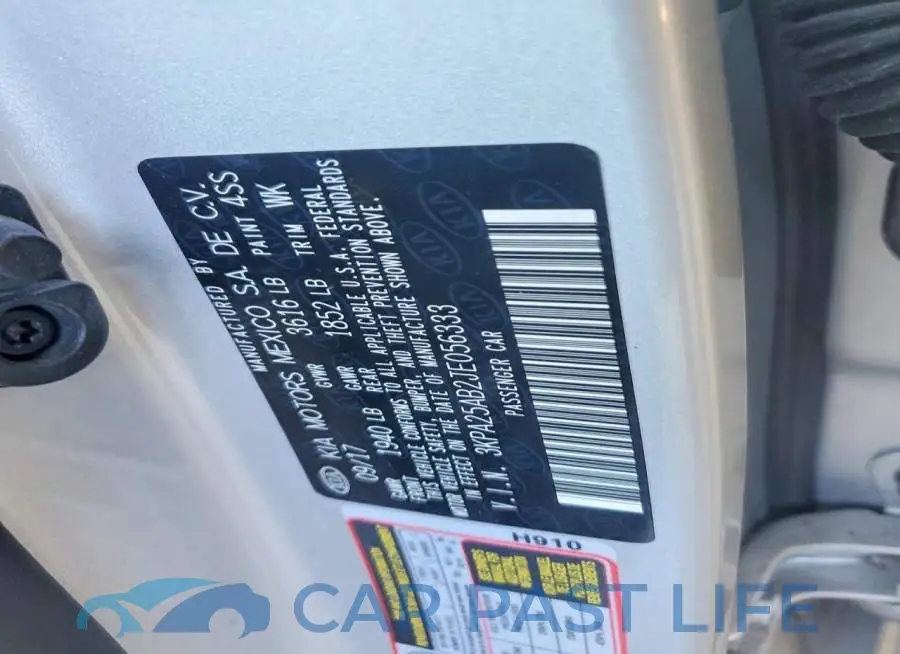 3KPA25AB2JE056333# 12