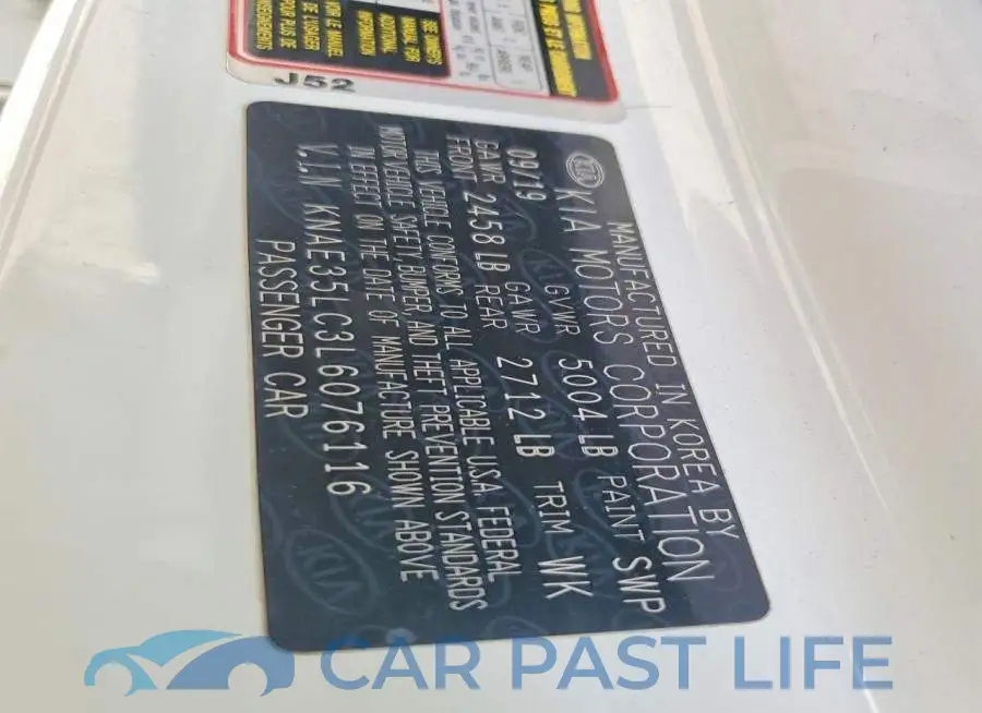 KNAE35LC3L6076116# 12