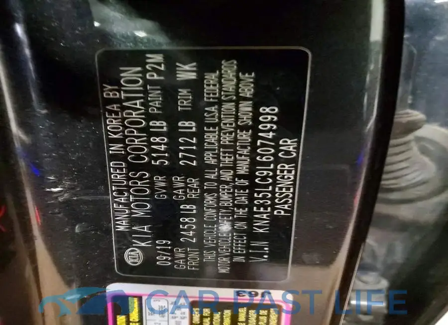 KNAE35LC9L6074998# 12