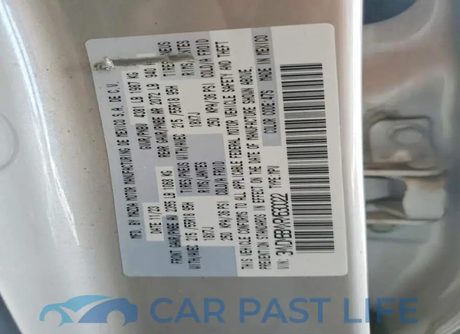 3MVDMBBMXRM630022# 12