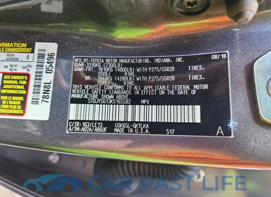 5TDJY5G13KS165582# 14