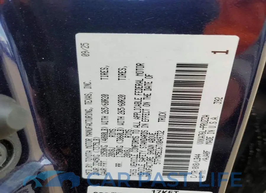 5TFMA5EC6TX049732# 13