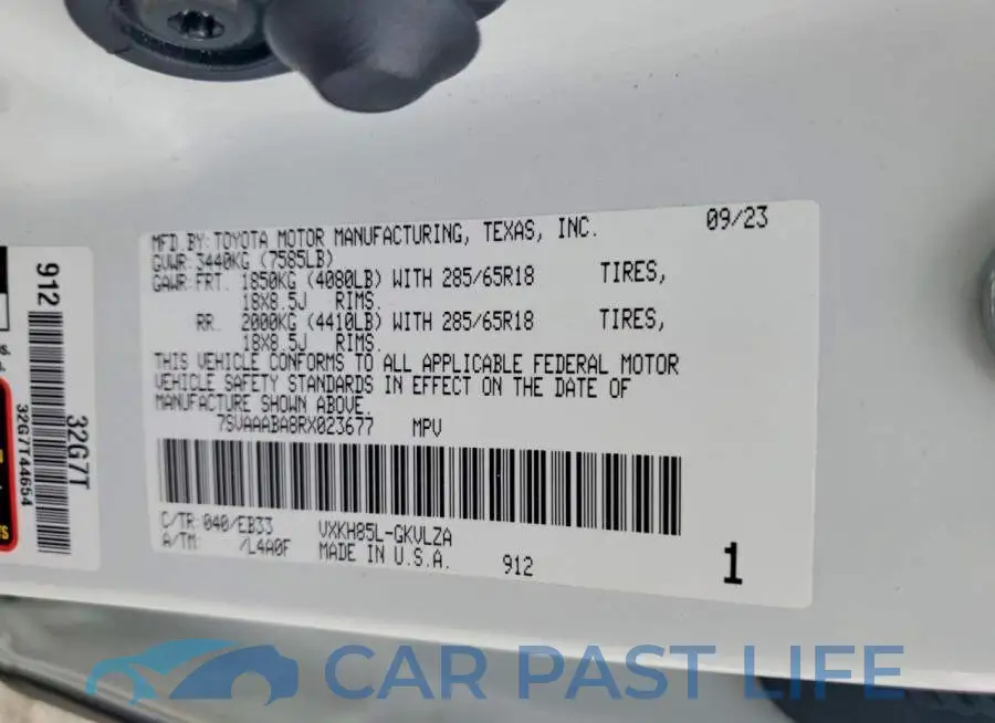 7SVAAABA8RX023677# 13