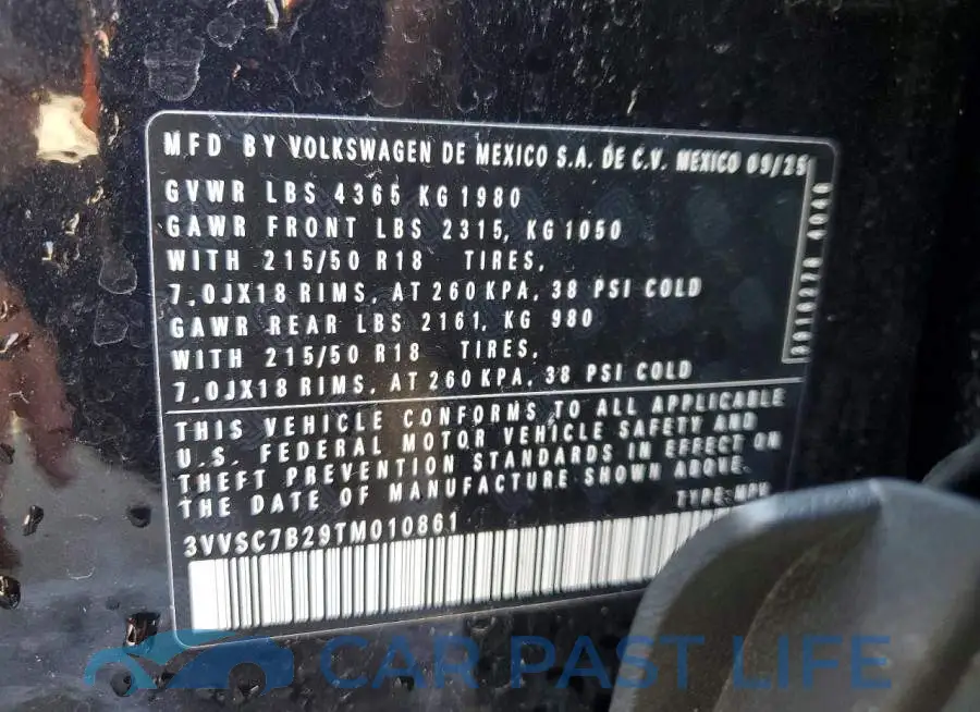 3VVSC7B29TM010861# 13