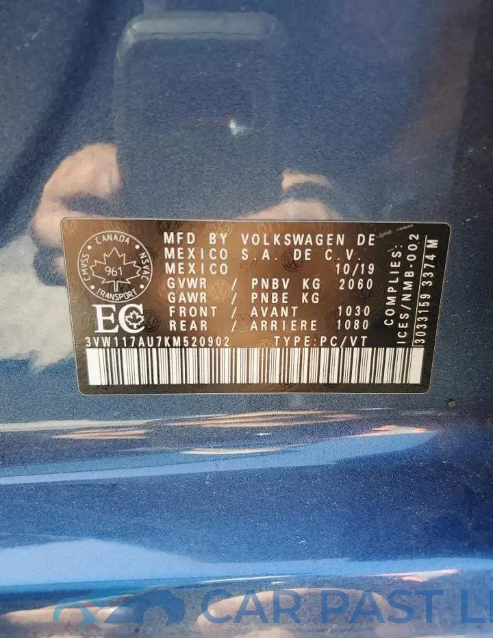 3VW117AU7KM520902# 13