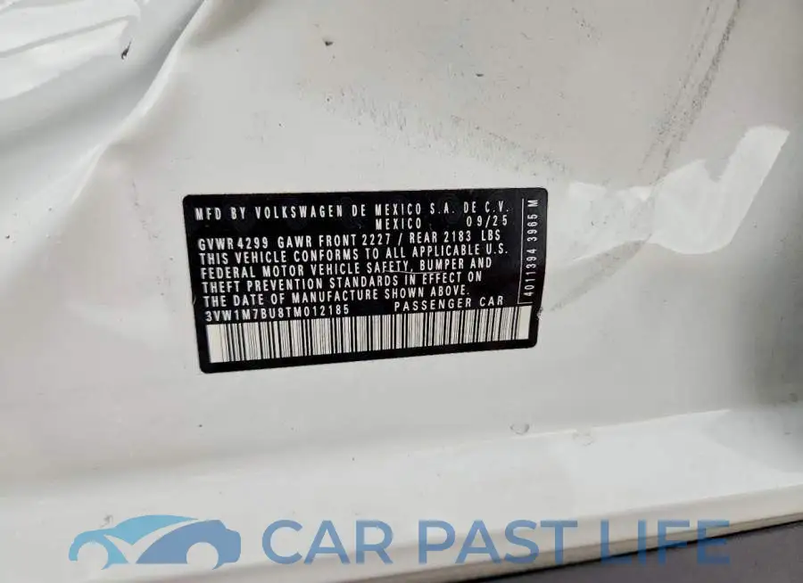 3VW1M7BU8TM012185# 12