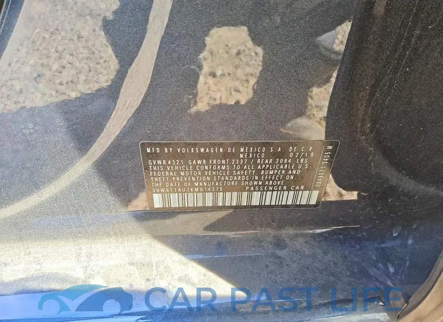 3VW6T7AU7KM014275# 12