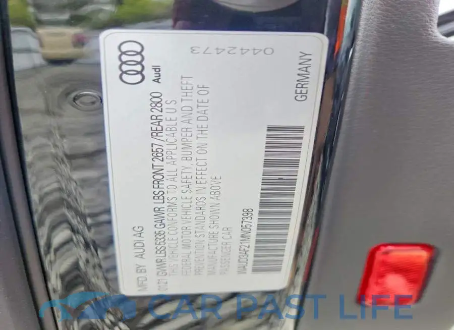 WAUD3AF21MN057398# 13