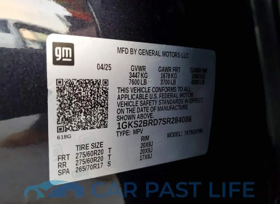 1GKS2BRD7SR284086# 13