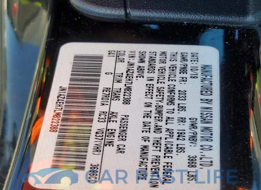 JN1AZ4EH7LM822388# 12