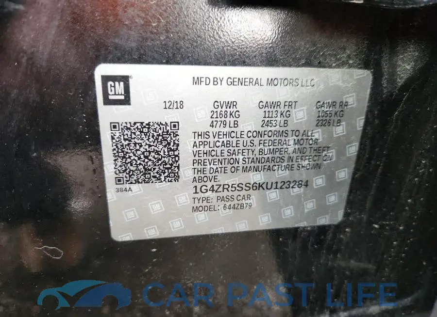 1G4ZR5SS6KU123284# 12