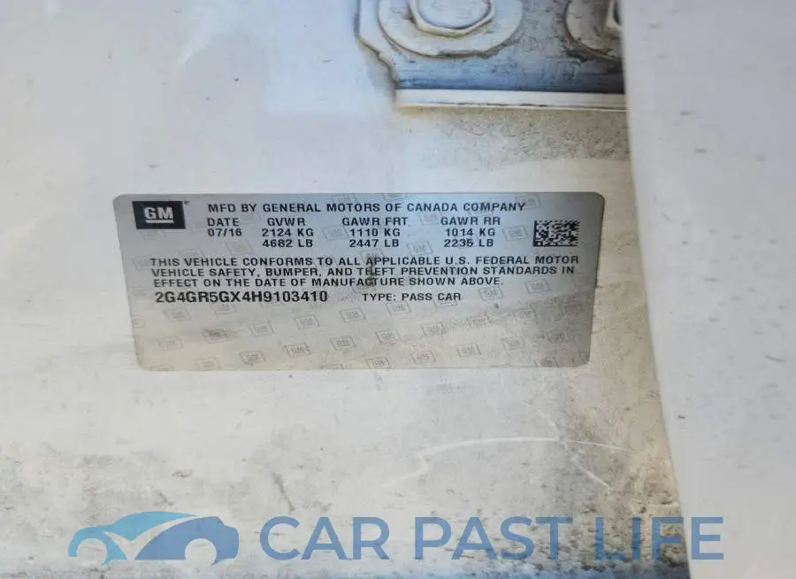 2G4GR5GX4H9103410# 13