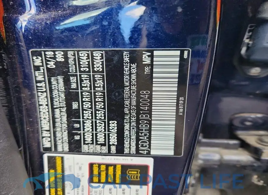 4JGDA5HB9JB140048# 13