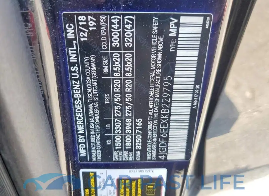 4JGDF6EEXKB229795# 13