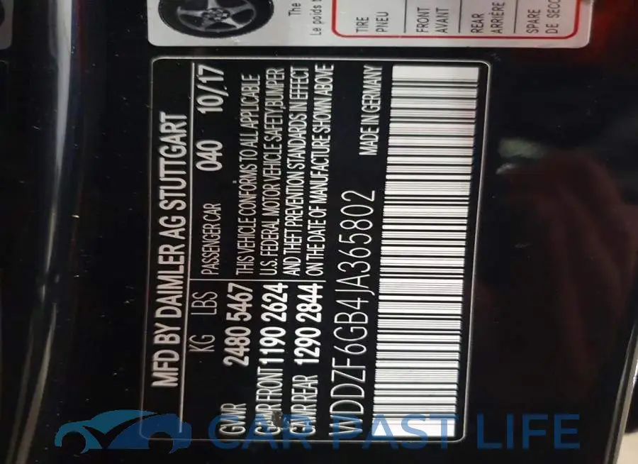 WDDZF6GB4JA365802# 13