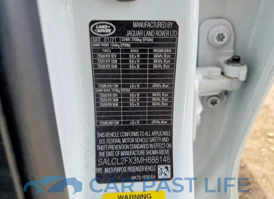 SALCL2FX3MH888148# 12