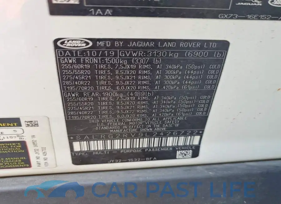 SALRG2RV9L2426722# 13