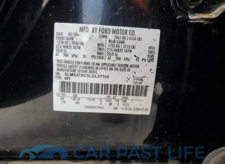 5LM5J7XC5LGL27106# 13