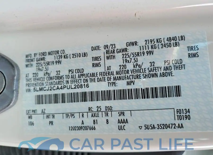 5LMCJ2CA4PUL20816# 14