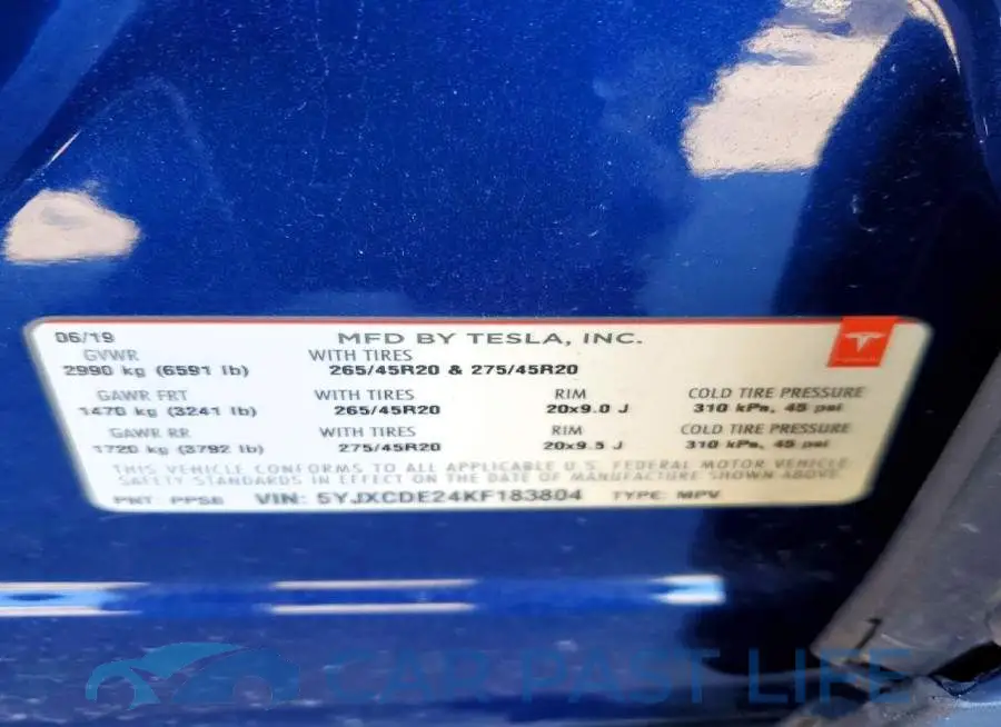 5YJXCDE24KF183804# 13