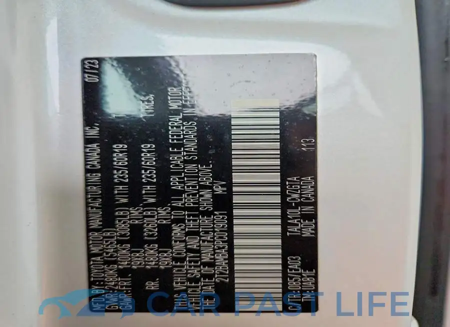2T2BAMBA3PC019091# 12