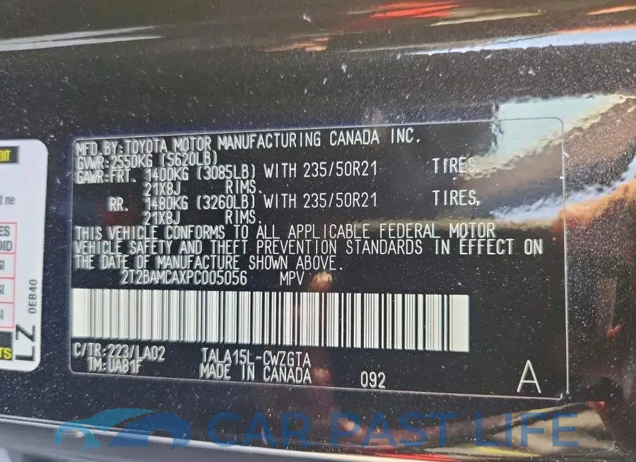 2T2BAMCAXPC005056# 14