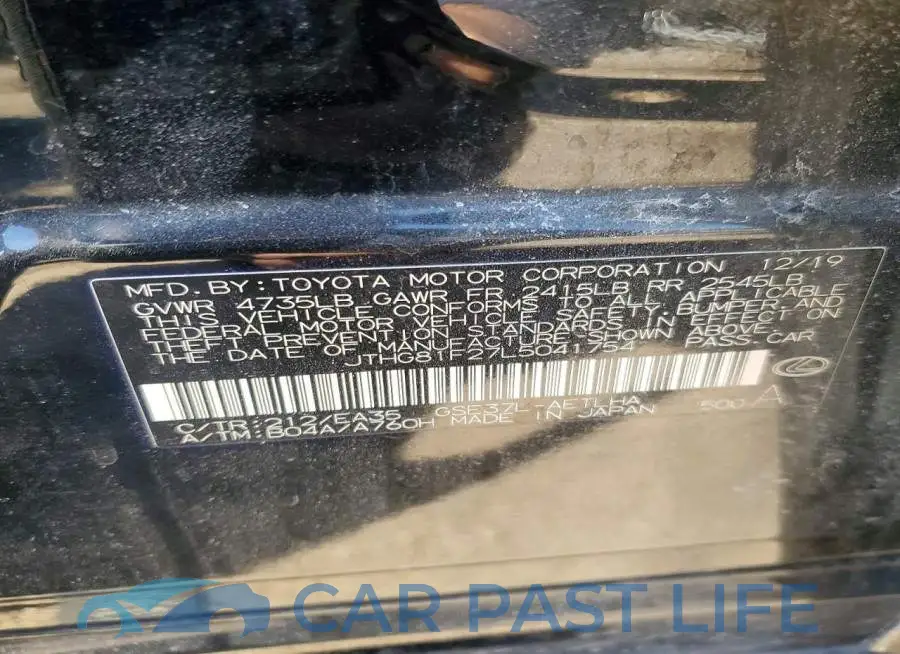 JTHG81F27L5041754# 13