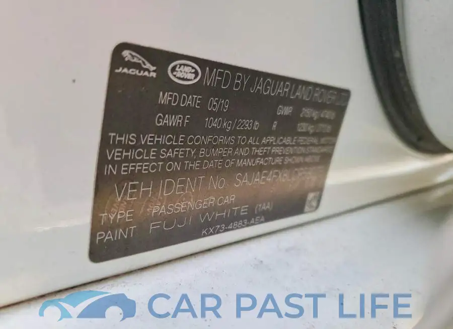 SAJAE4FX8LCP58075# 13