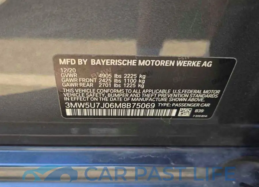 3MW5U7J06M8B75069# 10
