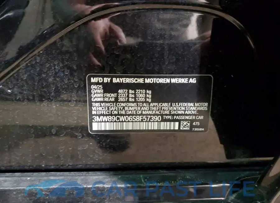 3MW89CW06S8F57390# 12