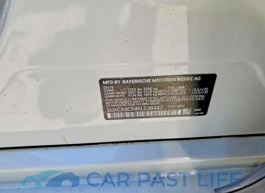5UXCX4C54KLS38442# 13