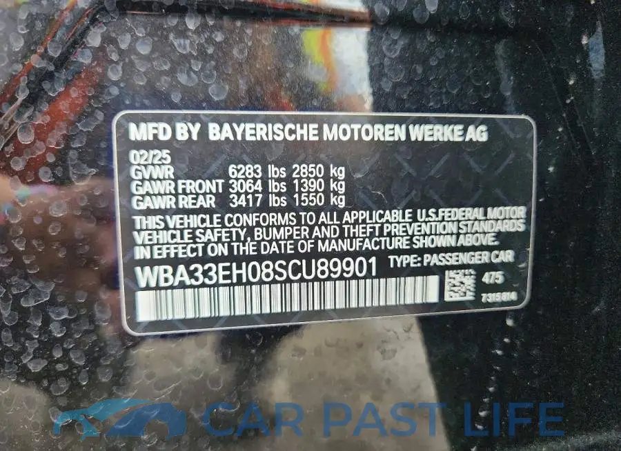 WBA33EH08SCU89901# 12