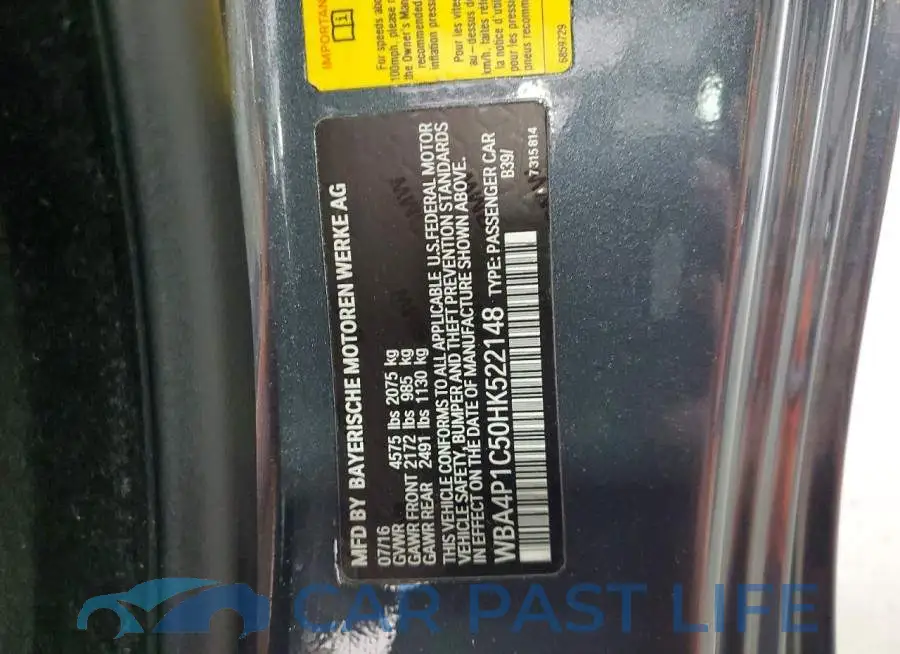 WBA4P1C50HK522148# 12