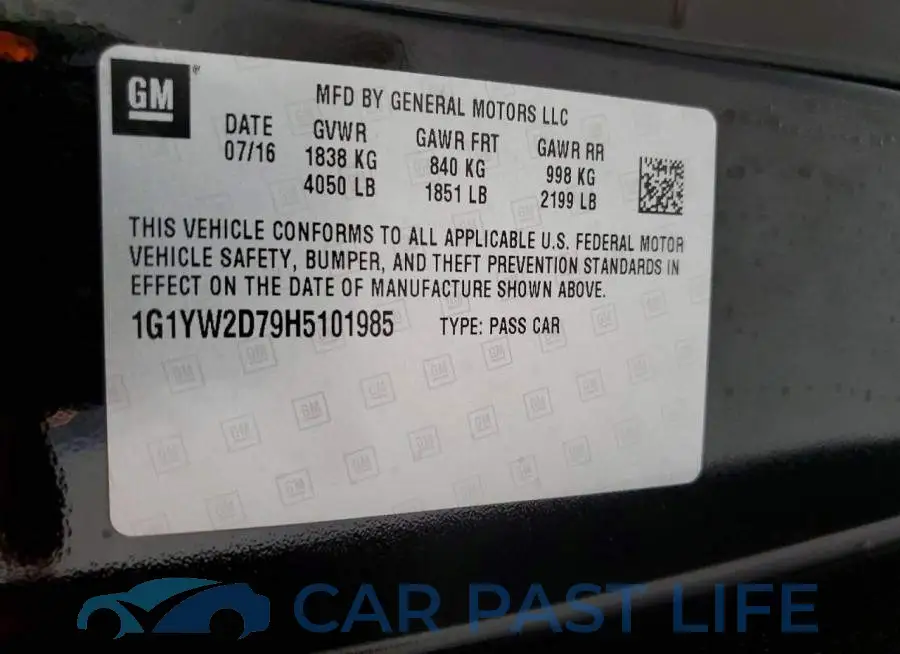 1G1YW2D79H5101985# 12