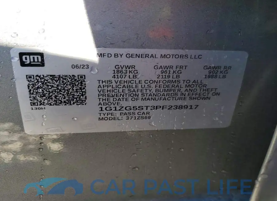 1G1ZG5ST3PF238917# 12