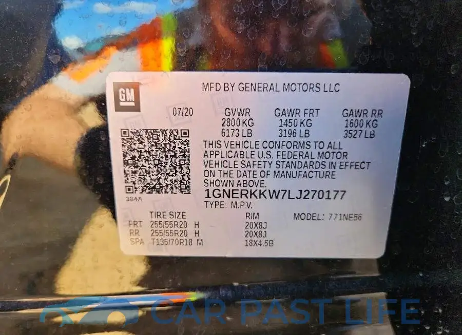 1GNERKKW7LJ270177# 13