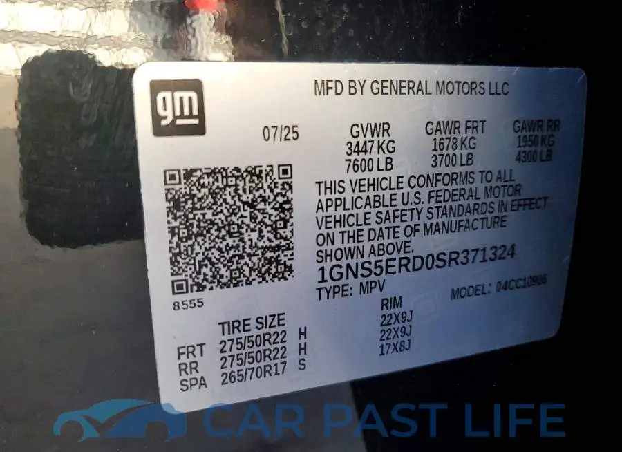 1GNS5ERD0SR371324# 13