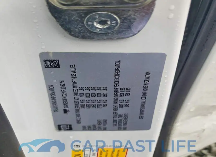 1GNSKFKD2NR136274# 13